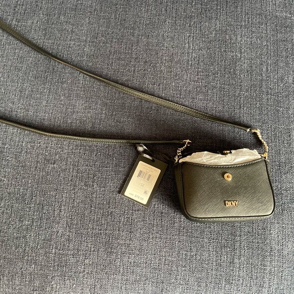 DKNY Black Micro Mini Thomasy One Size NWT - Picture 5 of 5